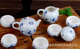 景德镇窦彩荷花8头功夫茶具 品味东方雅韵的馈赠之选